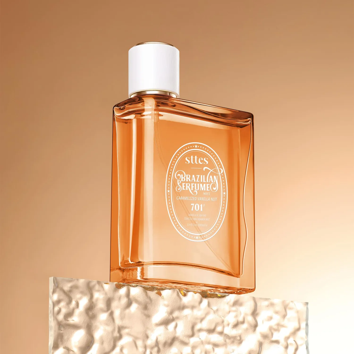 Perfume 701# (Caramel Vanilla Macadamia Nut) - Eau de Perfume 100ml (3.4fl oz) Amber Gourmet Tune (Caramel Vanilla + Roasted Macadamia Nuts)