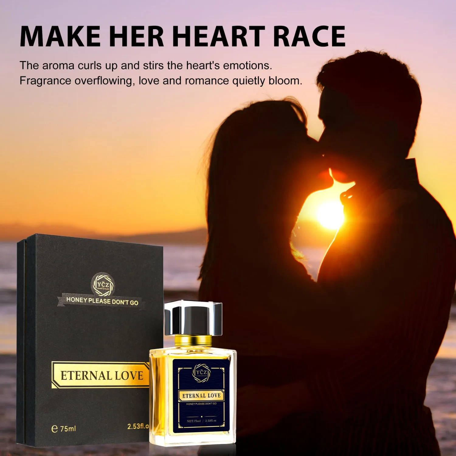Ycz Carnival Perfume Men - Eternal Love Perfume 2.6oz(75ml). Carnival Cologne for Men. Spicy Wood Lasting Vanilla Fragrance-Ideal Perfumes For Special Occasions Daily Elegance.