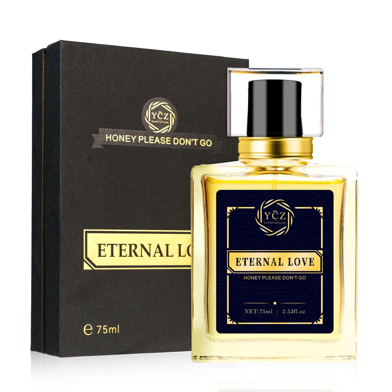 Ycz Carnival Perfume Men - Eternal Love Perfume 2.6oz(75ml). Carnival Cologne for Men. Spicy Wood Lasting Vanilla Fragrance-Ideal Perfumes For Special Occasions Daily Elegance.