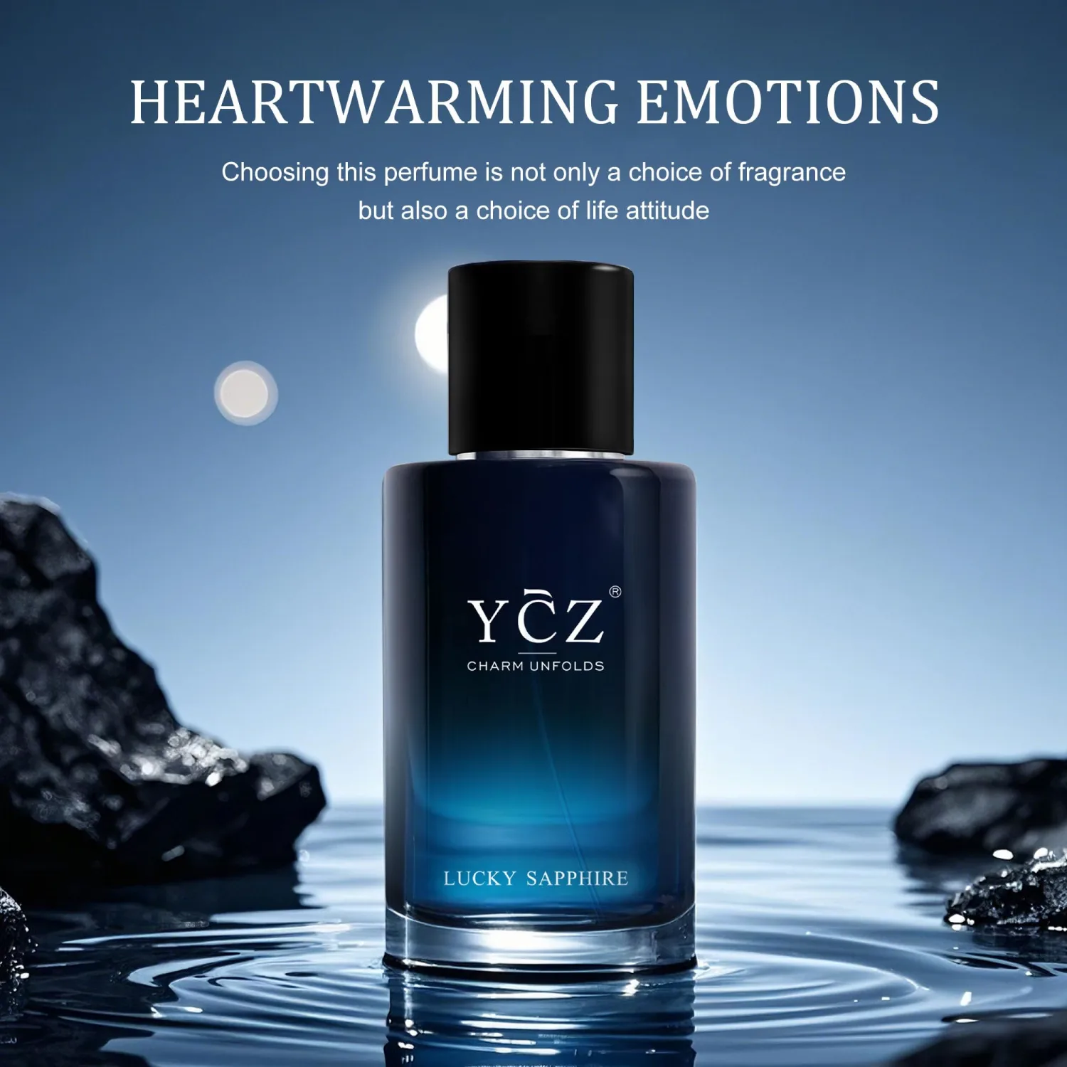 Ycz Lucky Men's Eau De Parfum New Round Box Packaging,1.7oz(50ml),Long Lasting EDP Men.Making it the ideal gentlemen’s gift