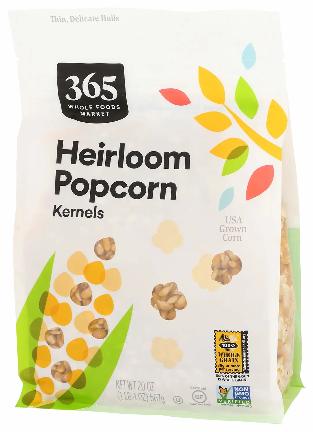 365 by Whole Foods Market, Heirloom Popcorn Kernels, 20 Ounce (Pack of 2)