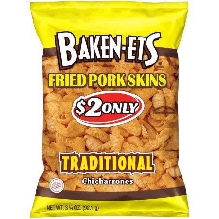 Baken-Ets Fried Pork Skins, Traditional, 3.25, pack of 1