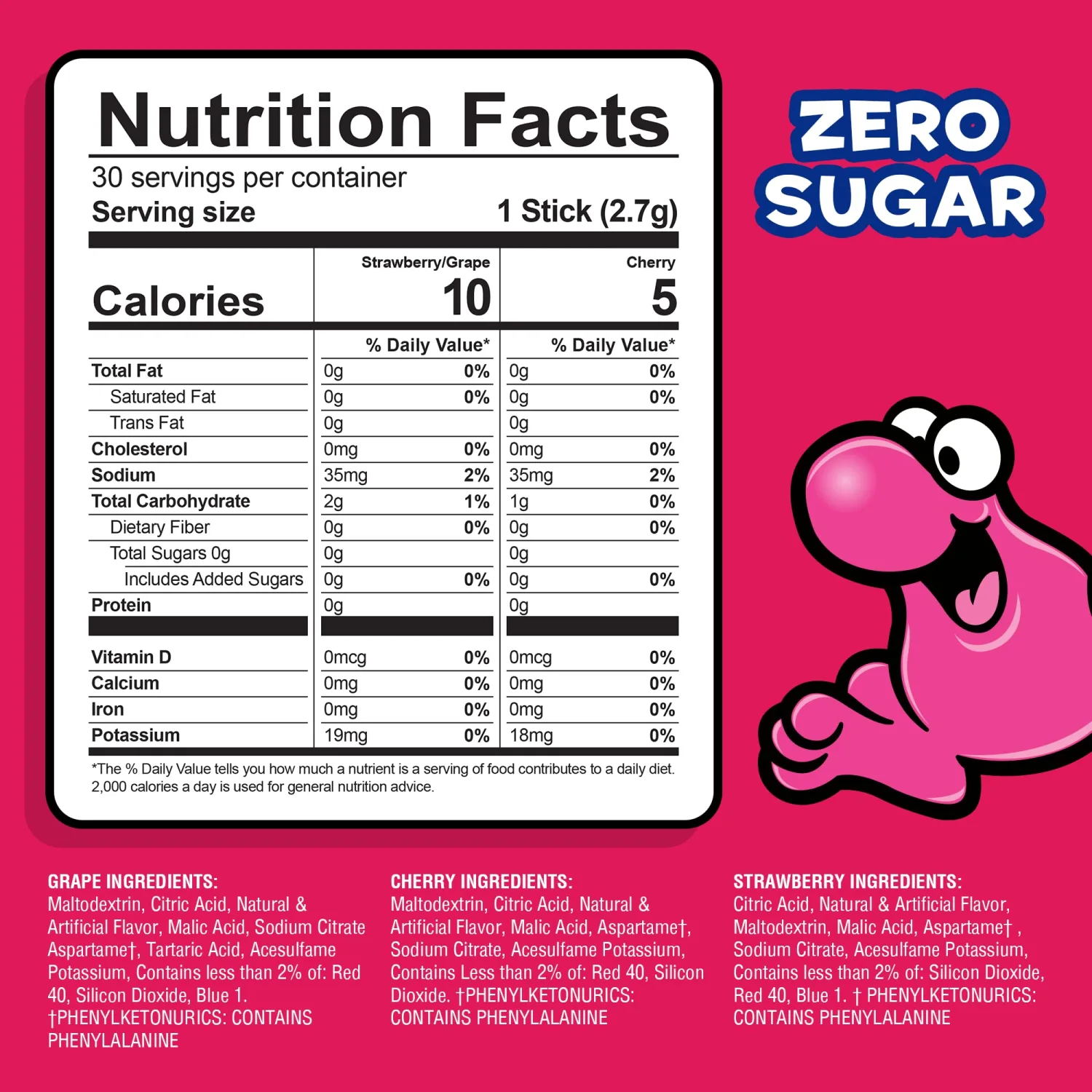 Juicy Mixes Nerds, Variety – Powder Drink Mix, Delicious hydration, Makes 30 Drinks
