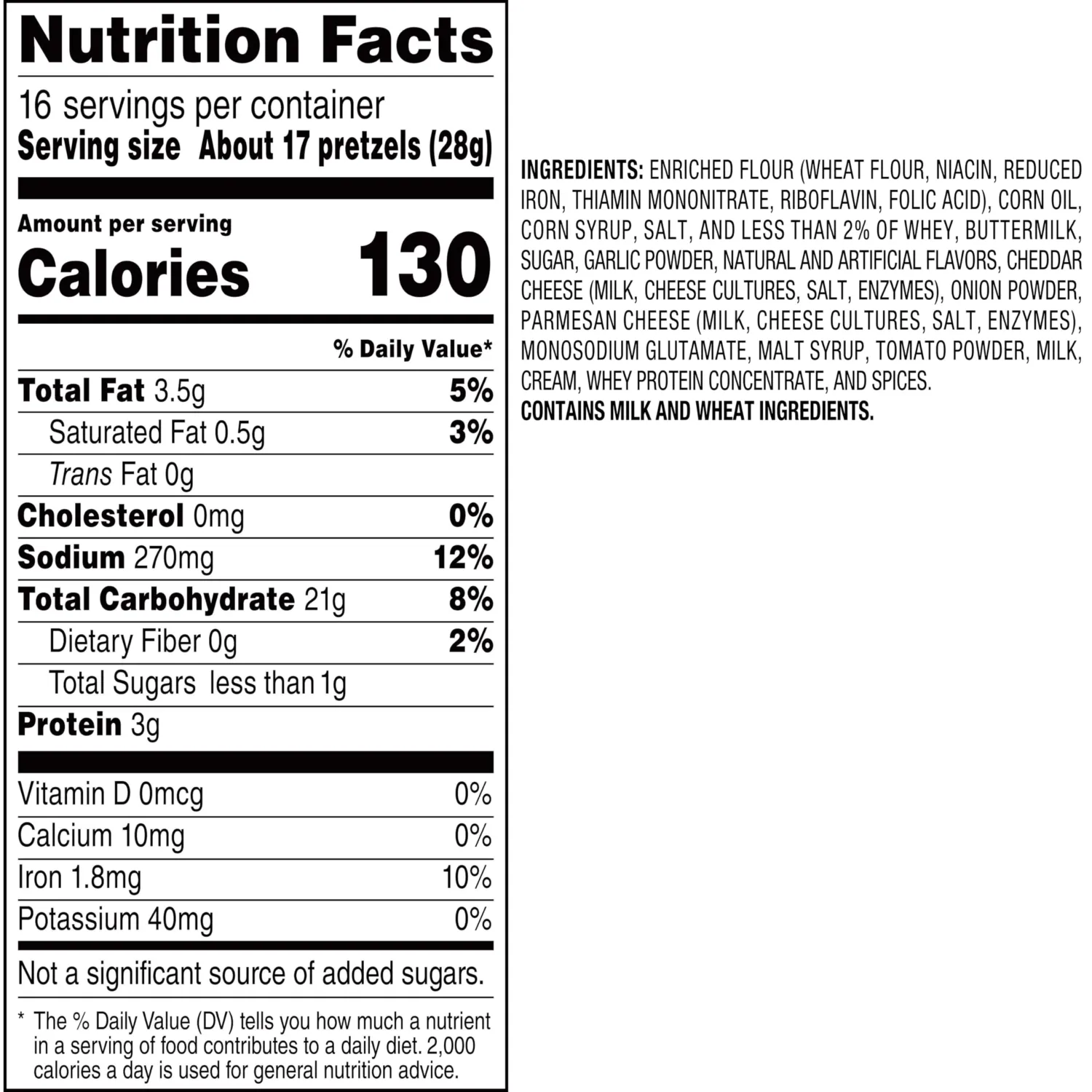 Rold Gold Selects Oven Baked Pretzel Twists, Garlic Parmesan, 16 oz Bag