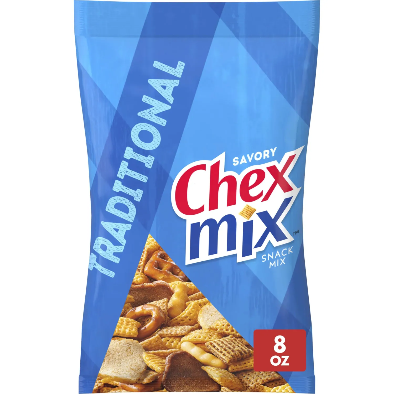 Chex Mix Traditional Savory Snack Mix, 8 oz