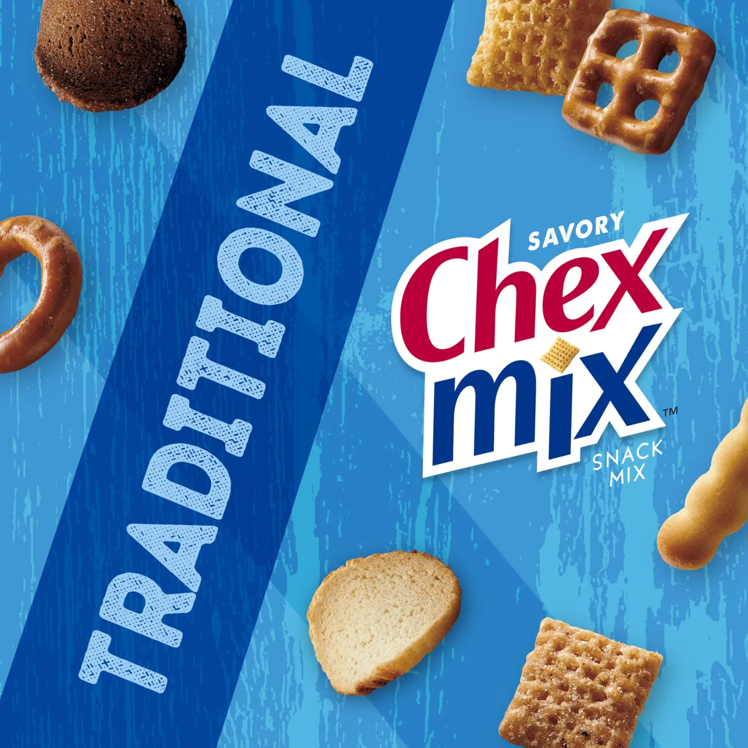 Chex Mix Traditional Savory Snack Mix, 8 oz