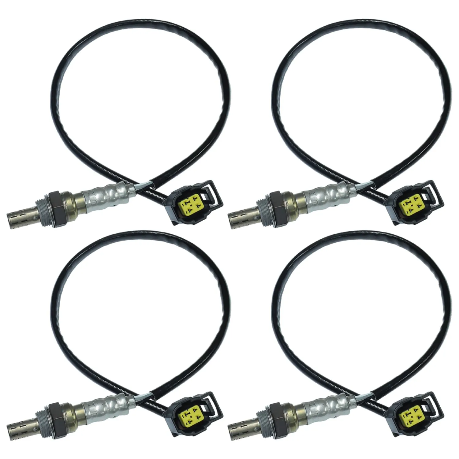 O2 Oxygen Sensor 234-4587 Upstream and Downstream Fit for Chrysler 300 Sebring Aspen, Jeep Commander Grand Cherokee Liberty, Dodge Avenger Challenger Charger Magnum Nitro Grand Caravan, 4Pcs