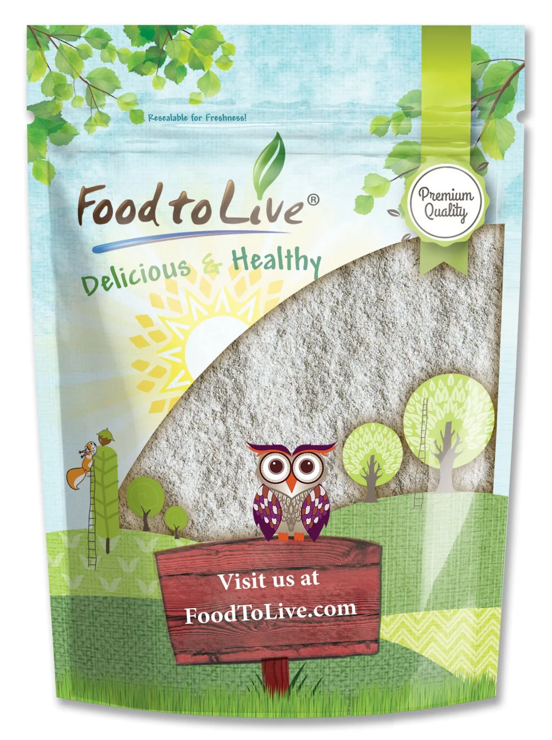Food to Live Rye Flour, 2 Pounds – Stone Ground from Whole Grain Rye Berries, Kosher, Vegan, Bulk, Great for Bread Baking, Product of the USA
