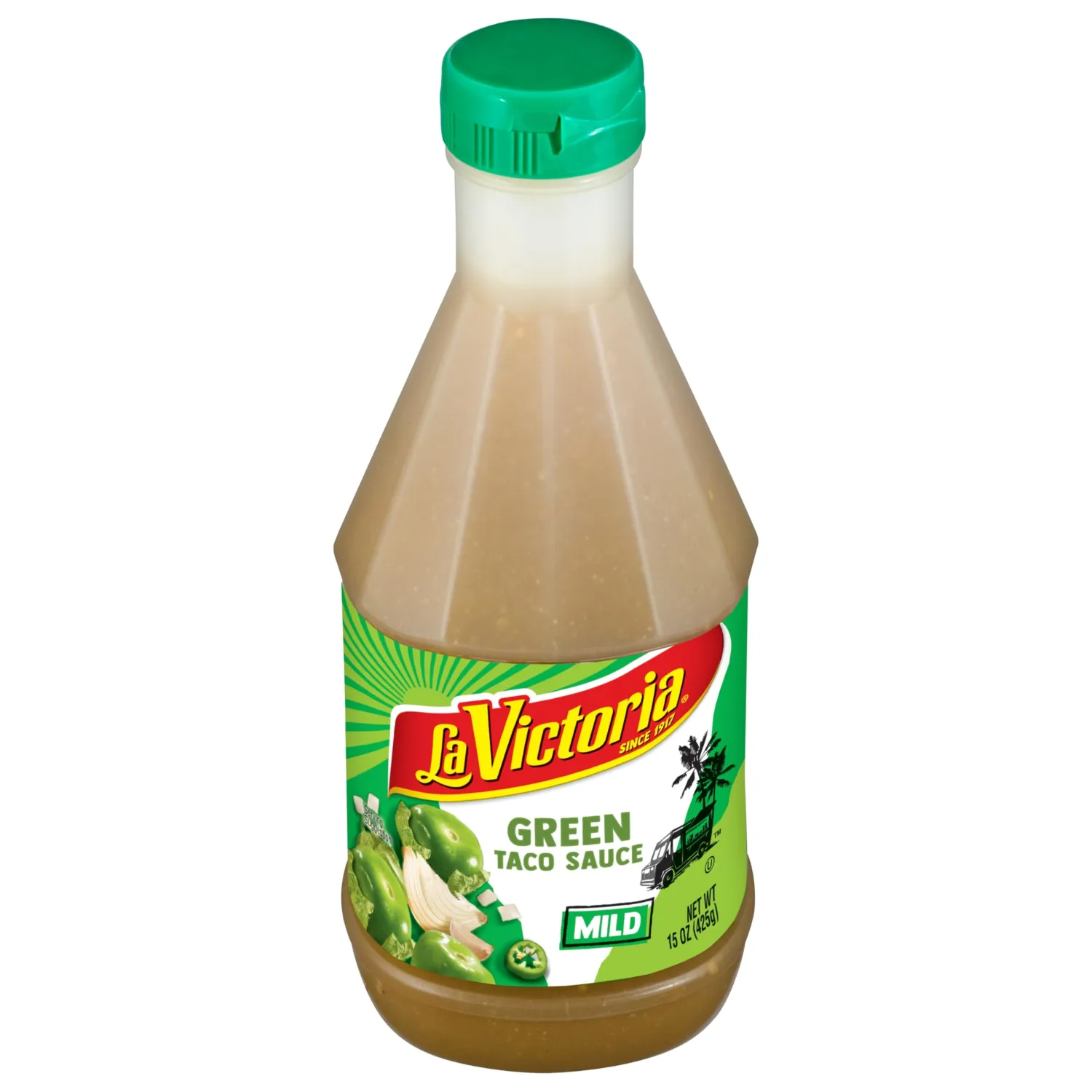 La Victoria Green Taco Sauce, Mild, 15 oz