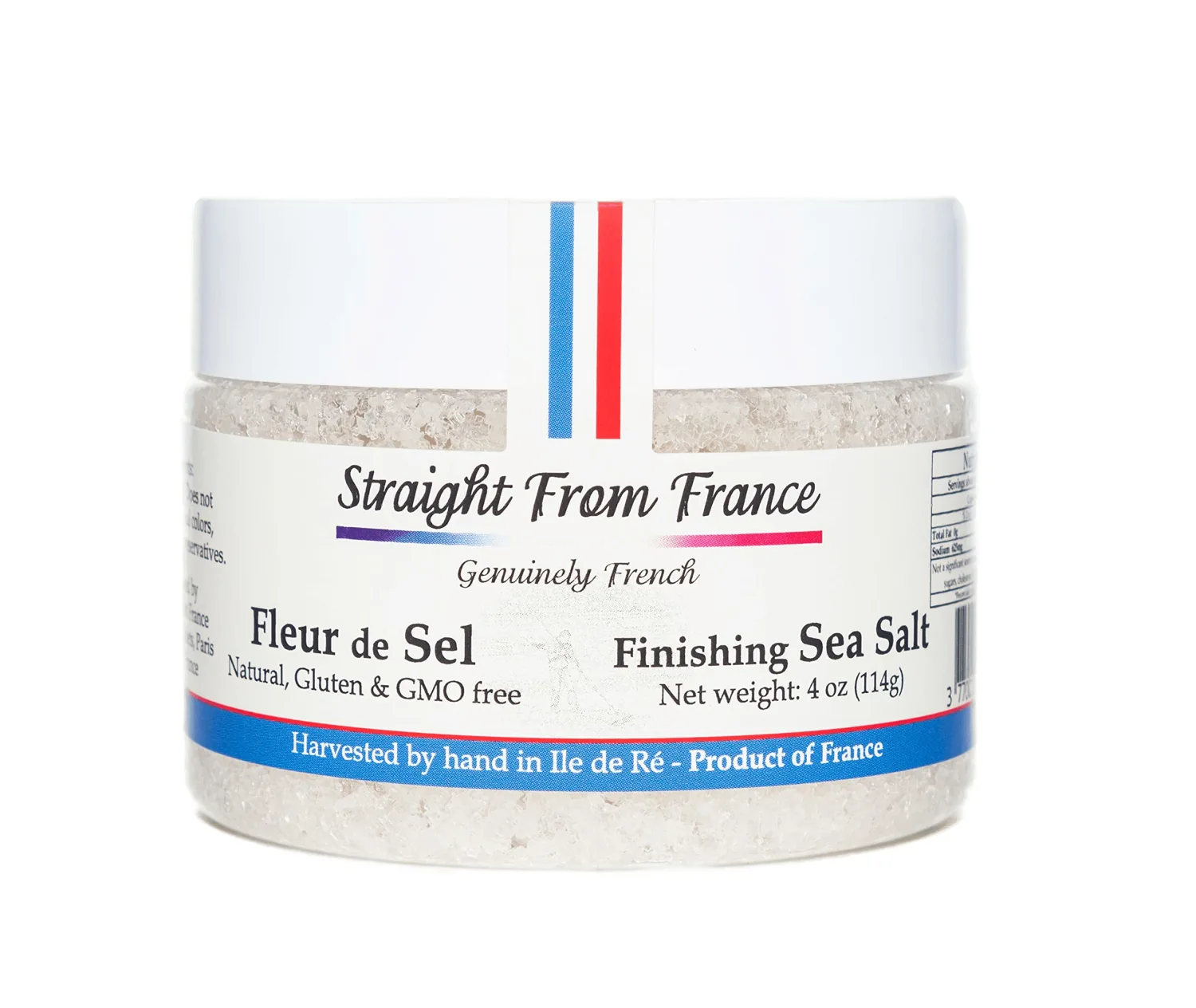 Straight from France French Fleur De Sel Finishing Sea Salt (4 oz)
