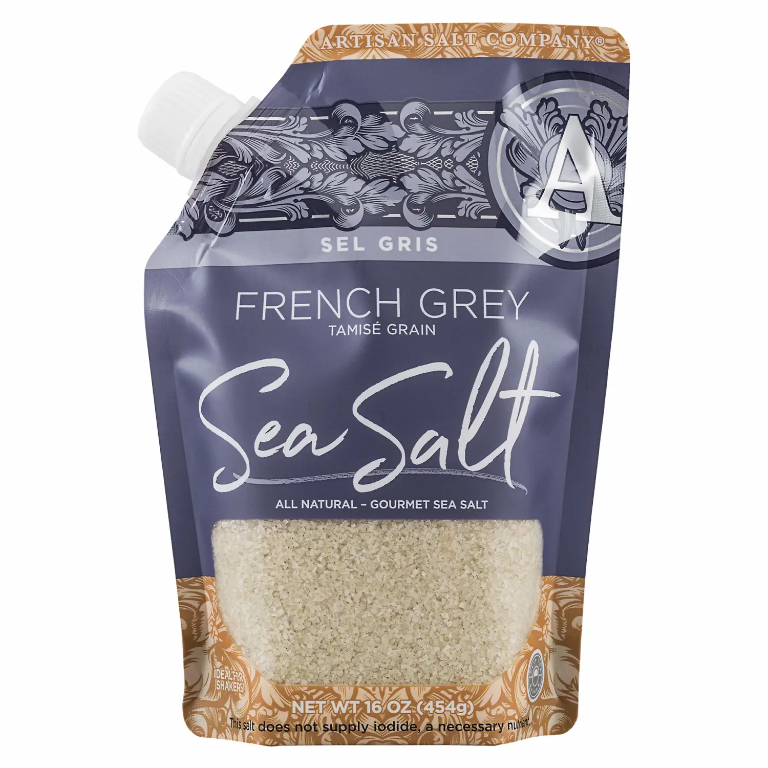 SaltWorks Sel Gris, French Grey Sea Salt, 16 Ounce