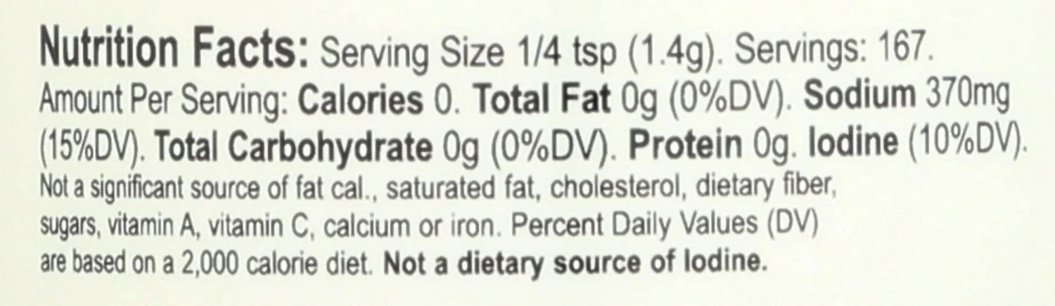 Redmond - Real Salt Seasoning, Natural Unrefined Gluten Free 8.25 Ounce