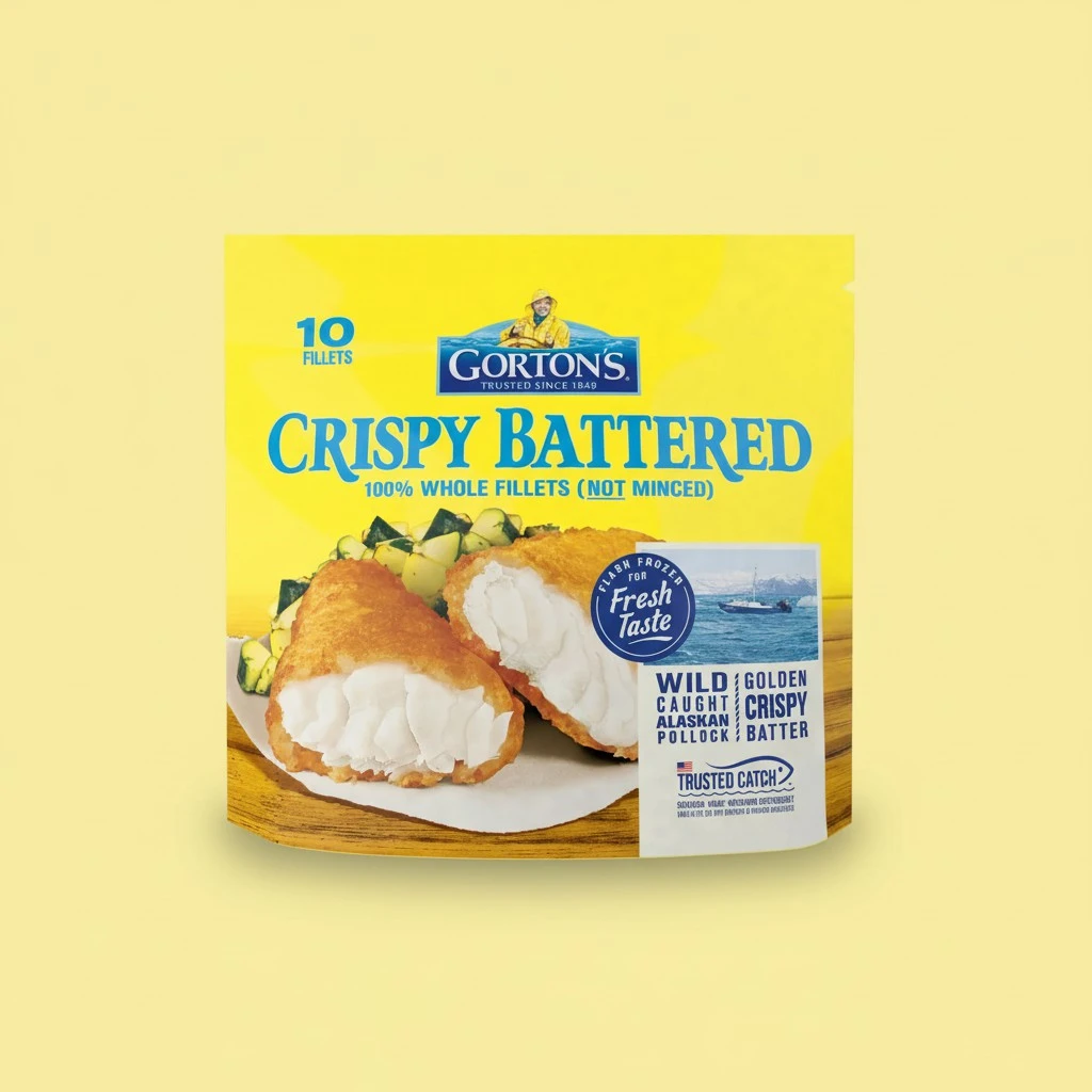 Gorton's, Crispy Battered Fish Fillets, 19 oz (Frozen)