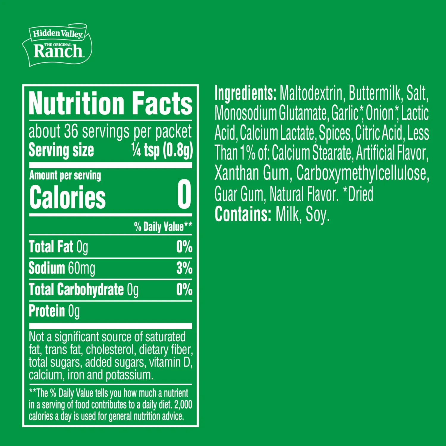 Hidden Valley Original Ranch Seasoning, Dressing and Recipe Mix, 1 Ounce Each, 4 Count (Package May Vary)