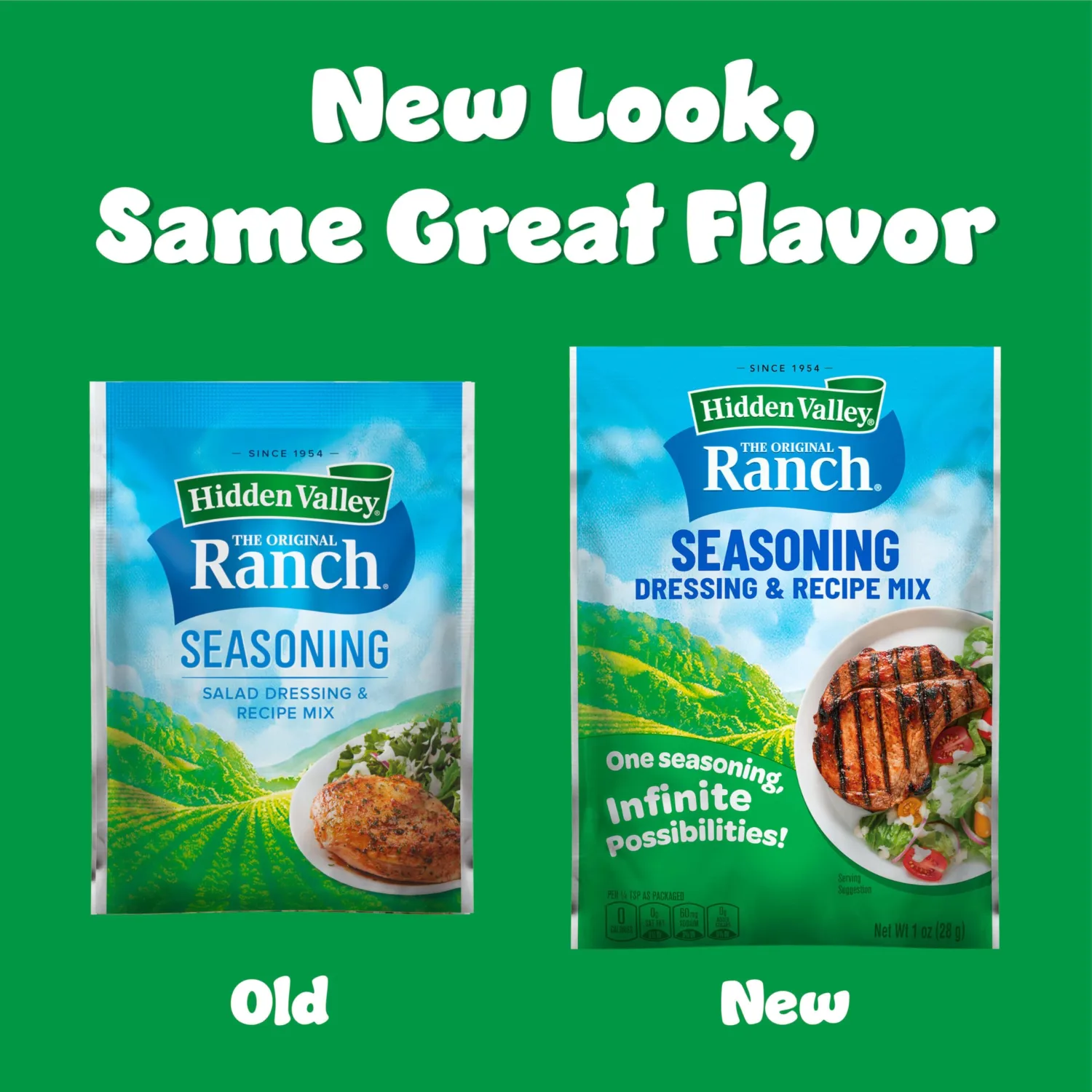 Hidden Valley Original Ranch Seasoning, Dressing and Recipe Mix, 1 Ounce Each, 4 Count (Package May Vary)