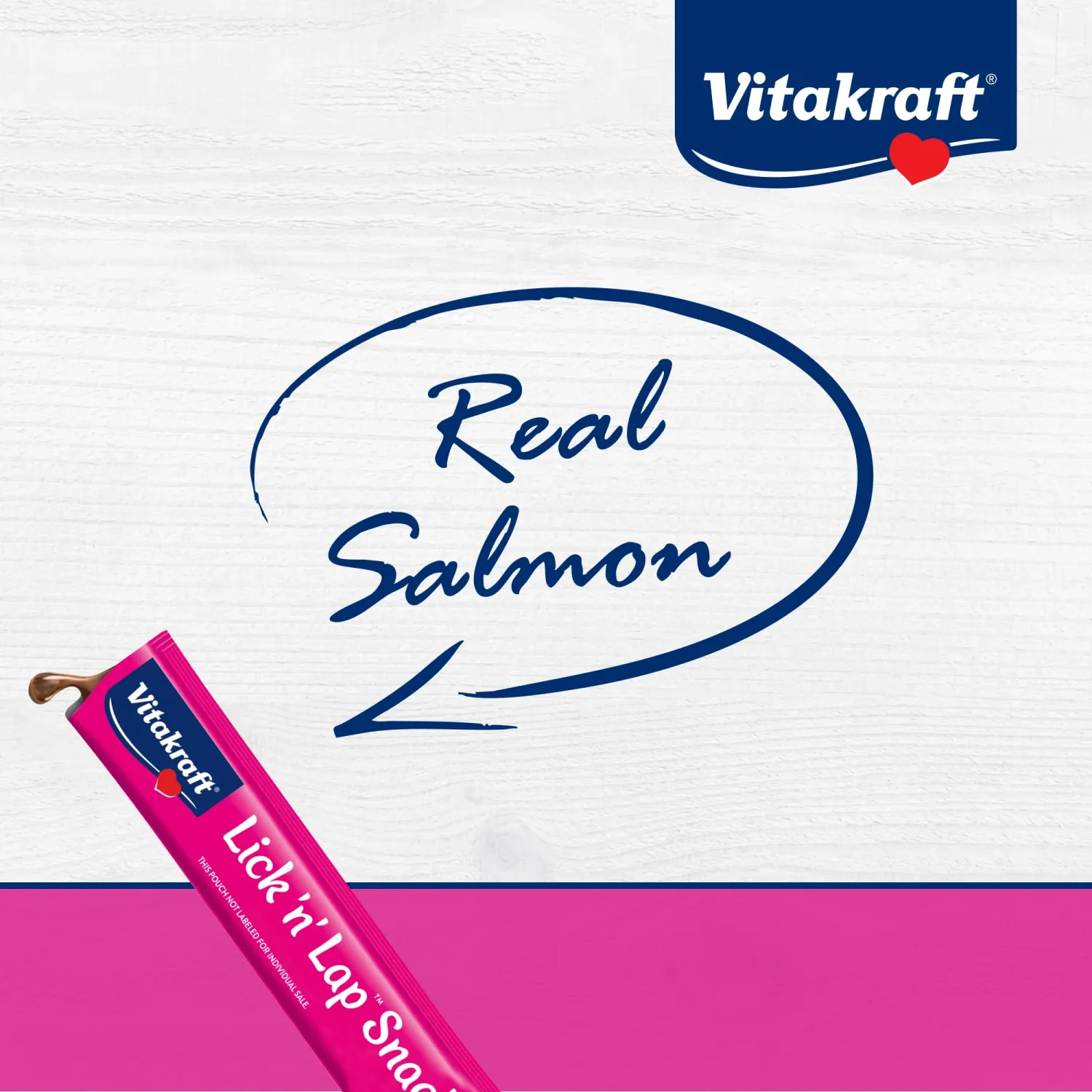 Lick 'n' Lap Snack with Salmon Cat Treat, Value-Pack 20pk