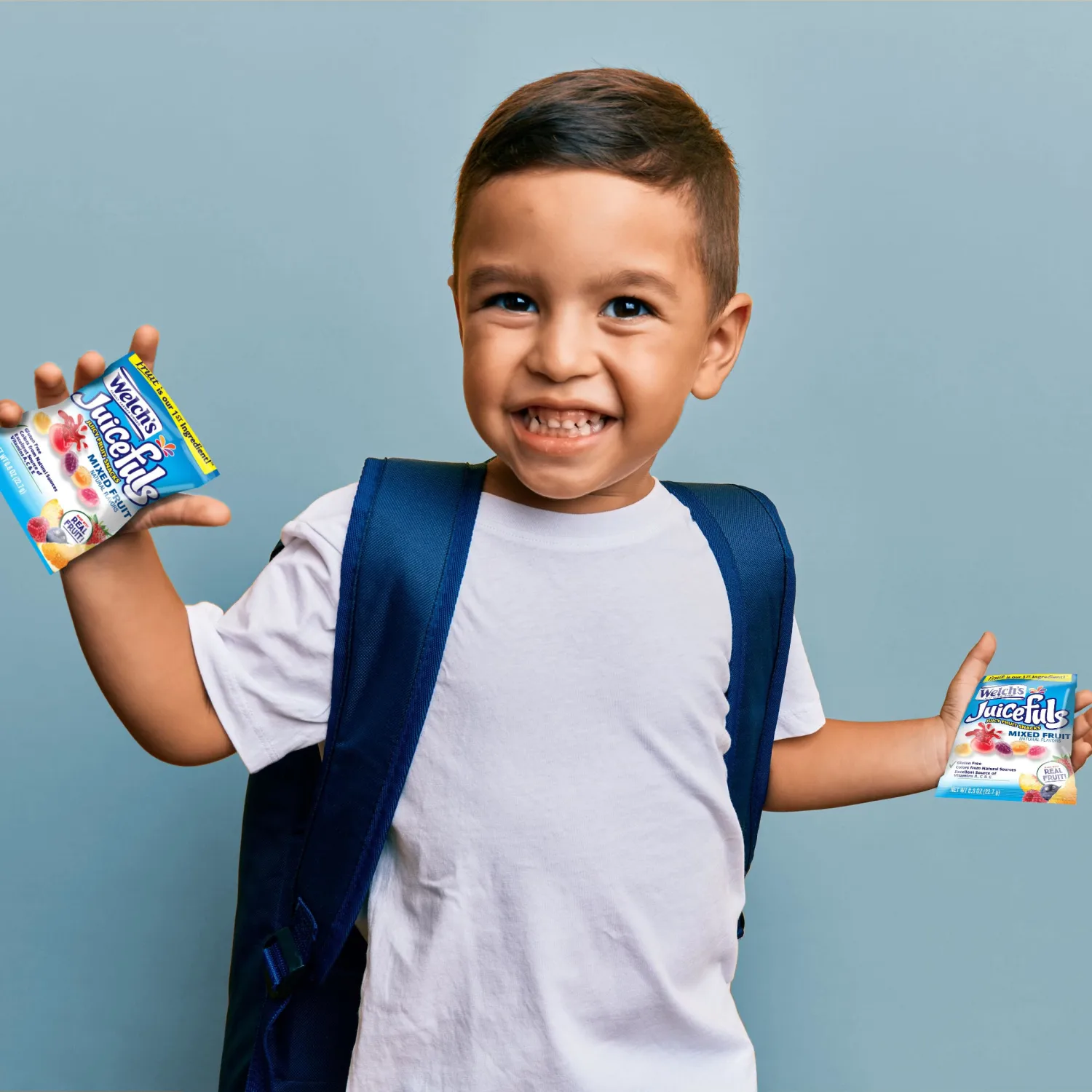 Welch's Juicefuls Juicy Fruit Snacks, Mixed Fruit, Fruit Gushers, Perfect for School Lunches, Bulk Pack, Individual Single Serve Bags, 1 oz (Pack of 48)