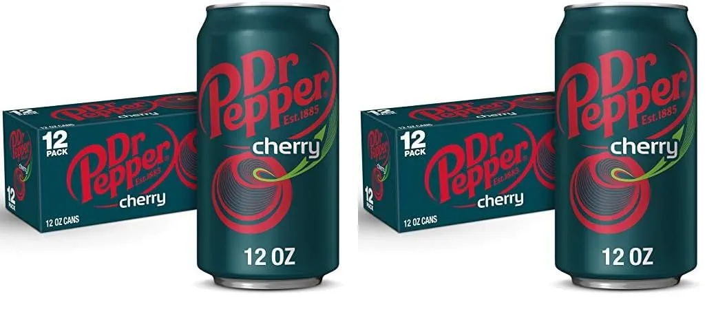 Dr. Pepper Cherry Soda, 12 fl. oz. Cans, 12 Pack (Pack of 2)