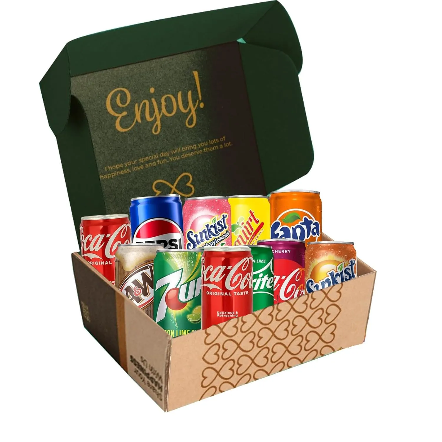 MUNCHIE MIX (PACK OF 23) MINI SODA SAMPLER - MULTI FLAVORS OF 7.5 OZ. CANS - GREAT GIFT FOR ANY OCCASION Variety Pack | Soft Drink Bundle | Assortment Soda Refrigerator Restock Kit