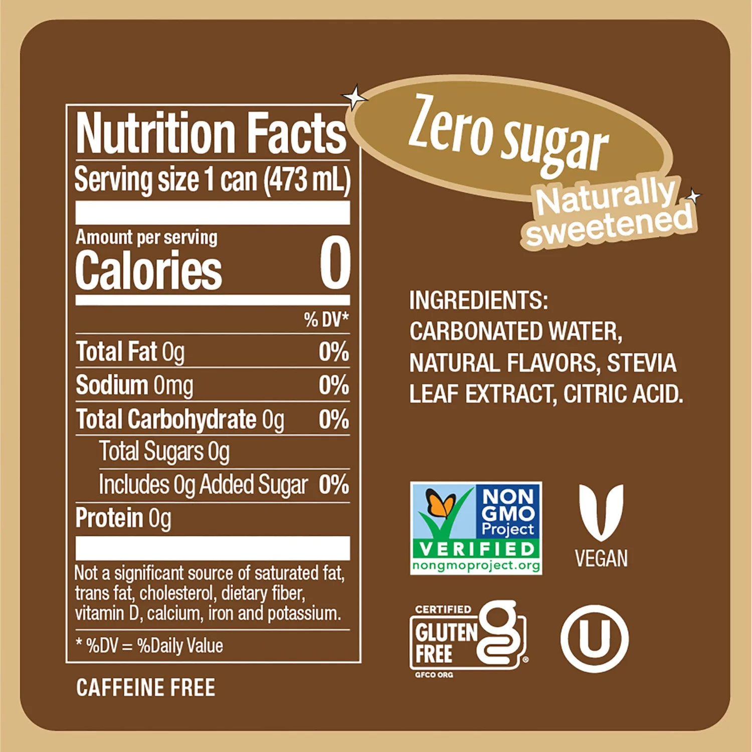 Zevia Zero Sugar Soda, Creamy Root Beer, 16 oz Cans (12-Pack) – Naturally Sweetened, Non-GMO Project Verified, Gluten-Free, Vegan