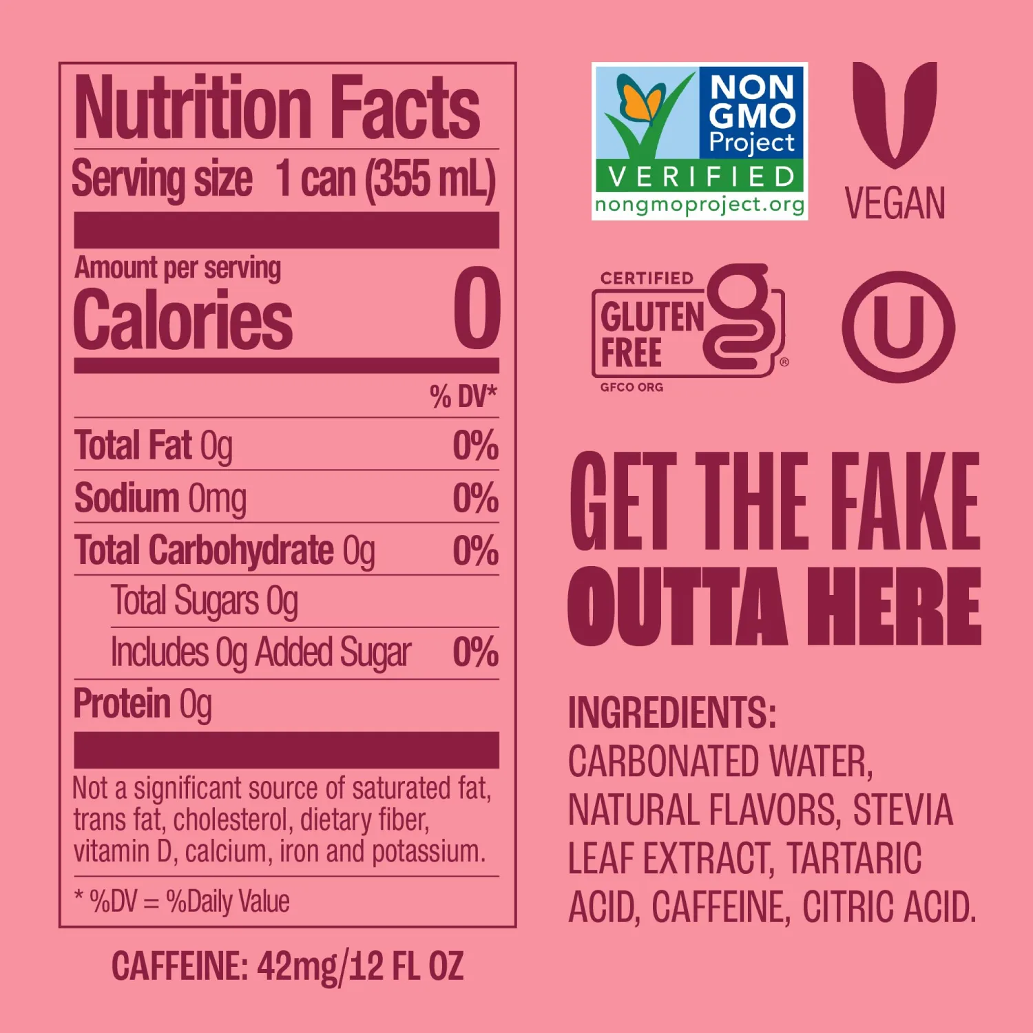 Zevia Zero Sugar Soda, Dr Zevia, 12 oz Cans (8-Pack) – Naturally Sweetened, Non-GMO Project Verified, Gluten-Free, Vegan