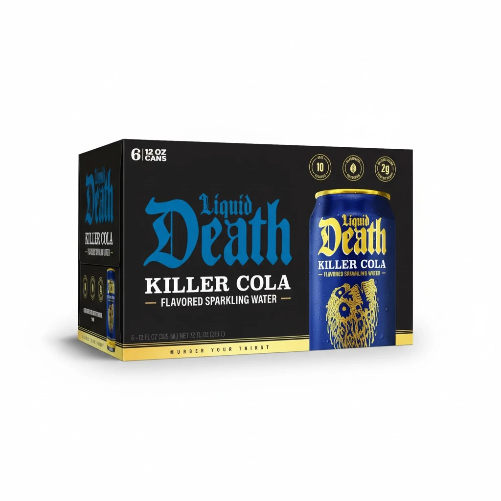 Liquid Death Killer Cola Sparkling Water 6pk, 12 FZ