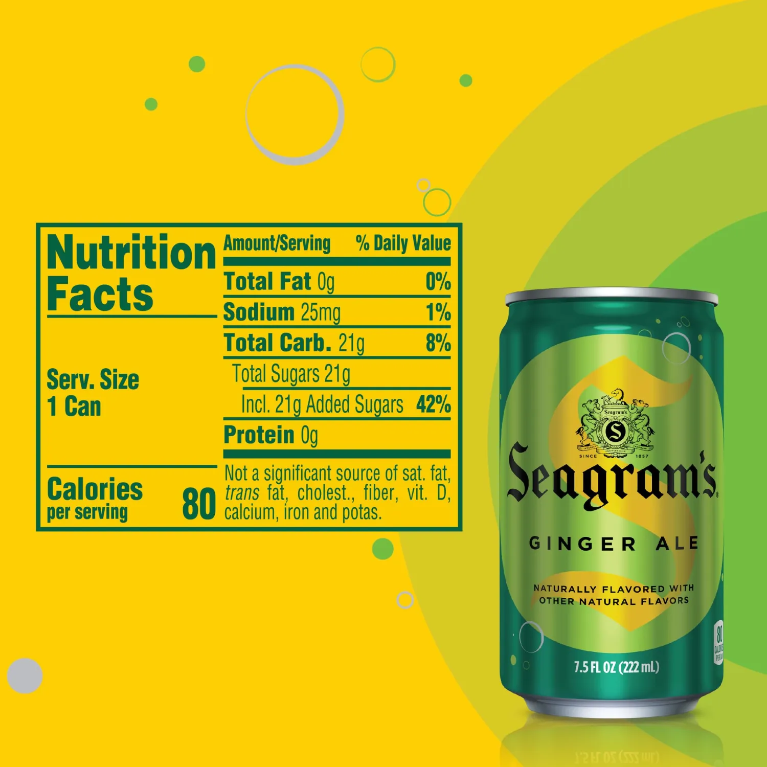 Seagram's, 10 pack, 7.5 oz. mini cans