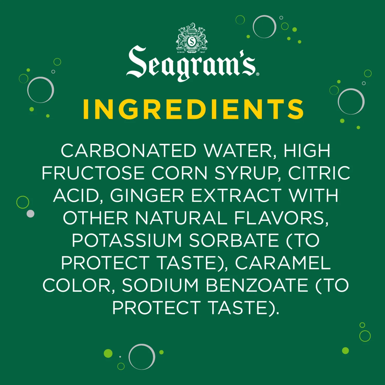 Seagram's, 10 pack, 7.5 oz. mini cans