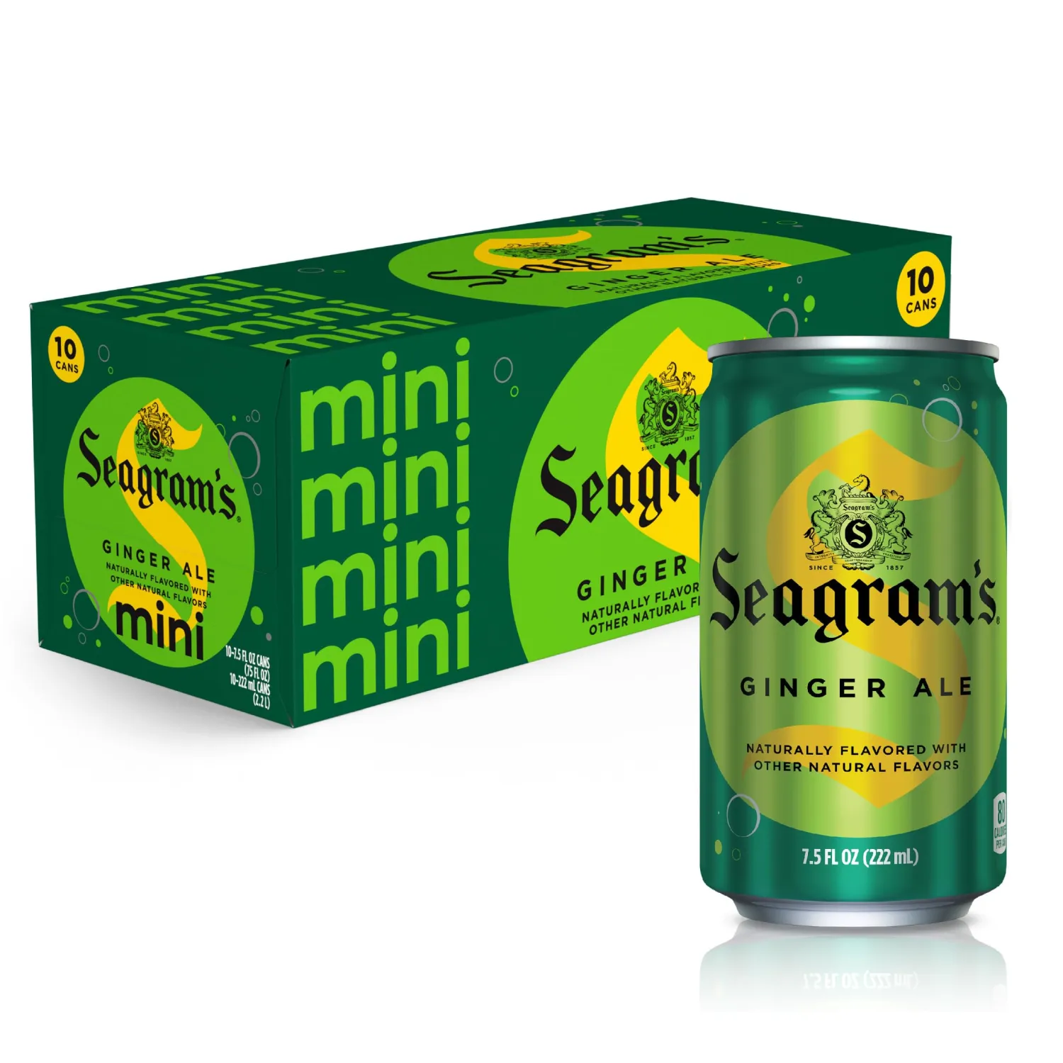 Seagram's, 10 pack, 7.5 oz. mini cans