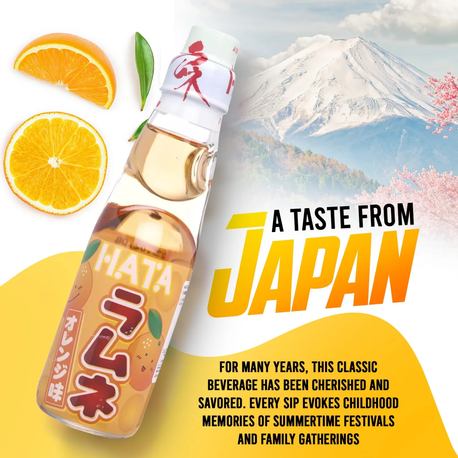 Fusion Select Ramune Japanese Soda - Classic Carbonated Japanese Drinks - Fizzy Ramune Soda Drink from Japan in Codd-Neck Bottles with Marble Stoppers - 6.76 oz, 6-Pack (6Bottle- Blueberry)