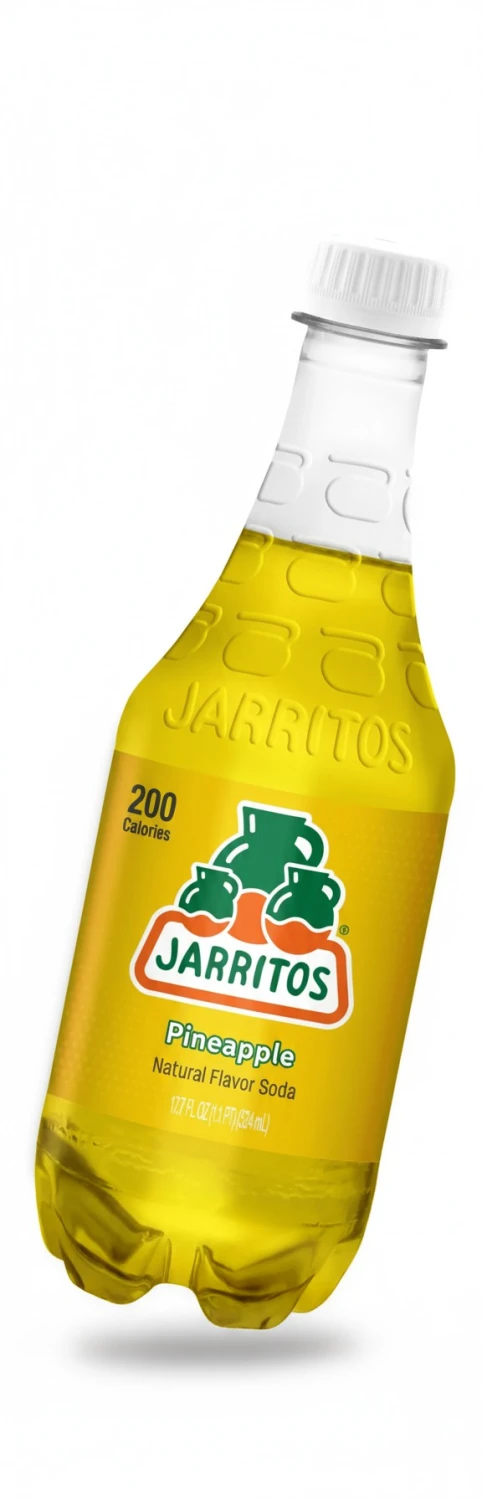 Jarritos Pineapple Soda, 24 Pack of 17.7 oz Bottles (524ml), Authentic Mexican Soft Drink, Tropical Pineapple Flavor