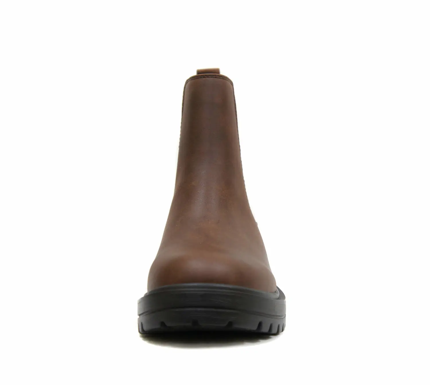 Soda Pilot ~ Women Lug Sole Low Heel Chelsea Fashion Ankle Bootie w/Double Elastic Gore