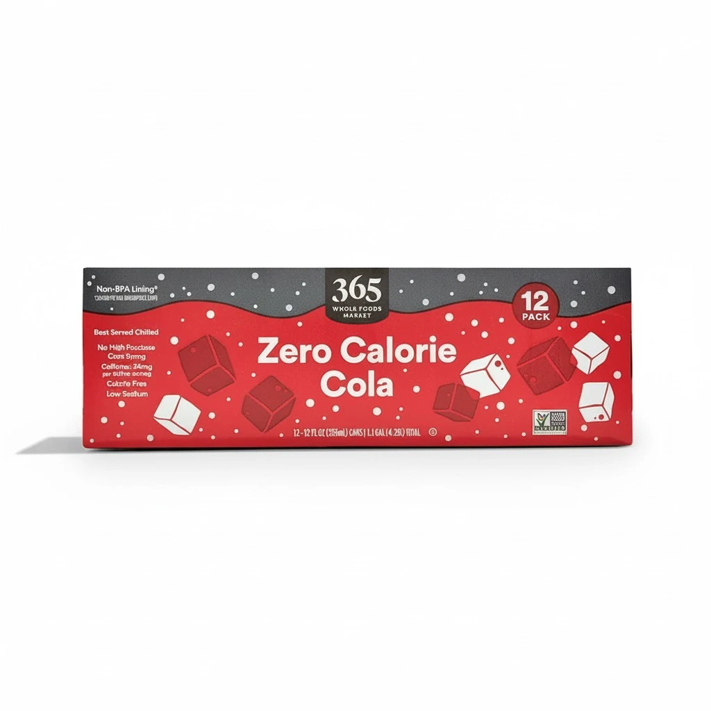 365 by Whole Foods Market, Zero Calorie Cola, 12 Pack, 12 Fl Oz