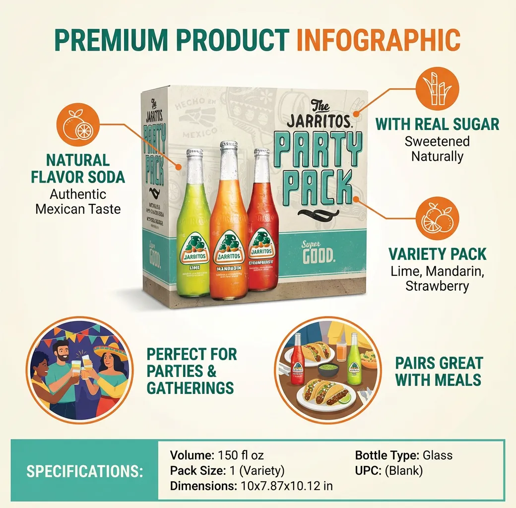 Jarritos Soda Variety, 150 fl oz (Pack Of 1)