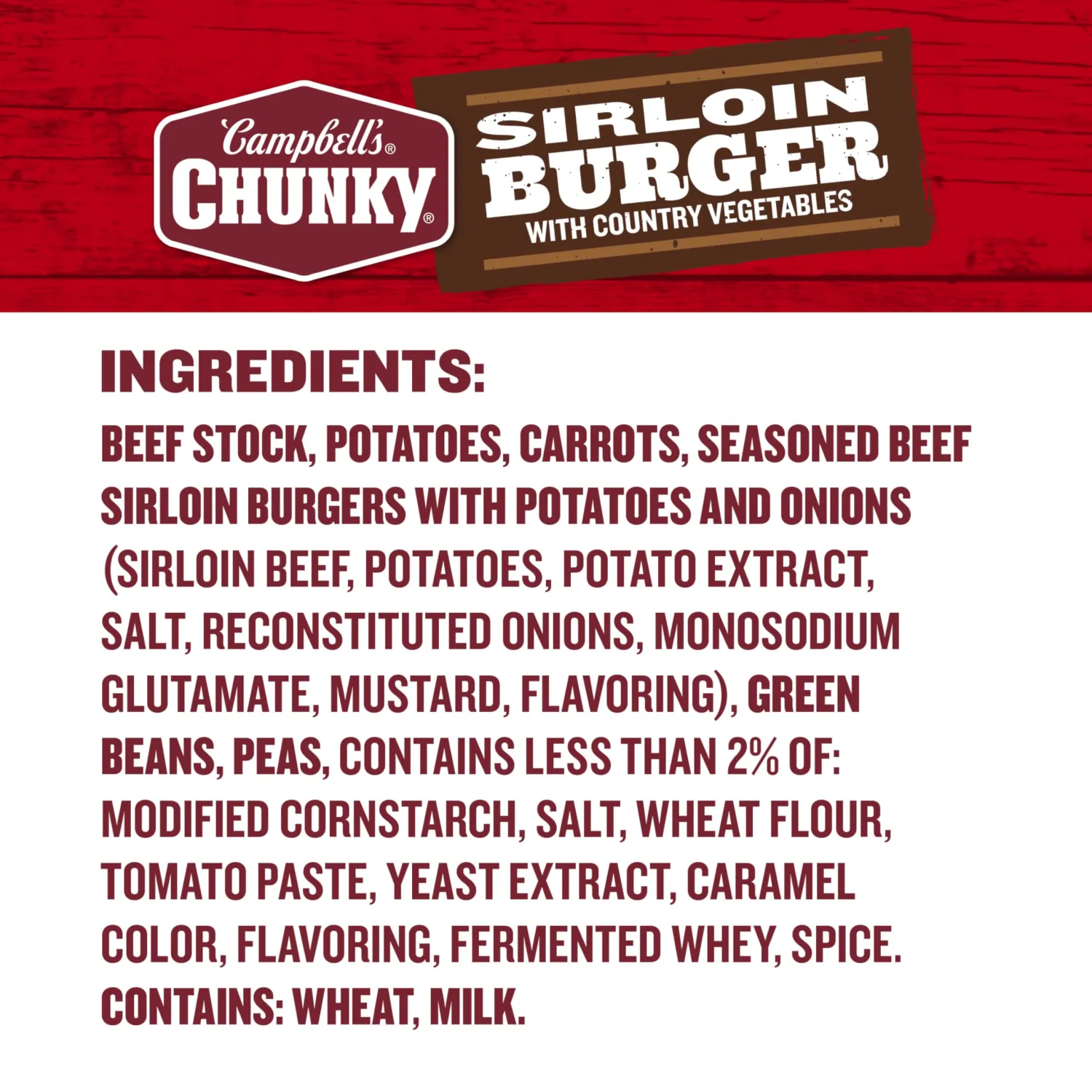 Campbell's Chunky Soup, Sirloin Burger With Country Vegetables Soup, 18.8 Ounce Can (Pack of 3)