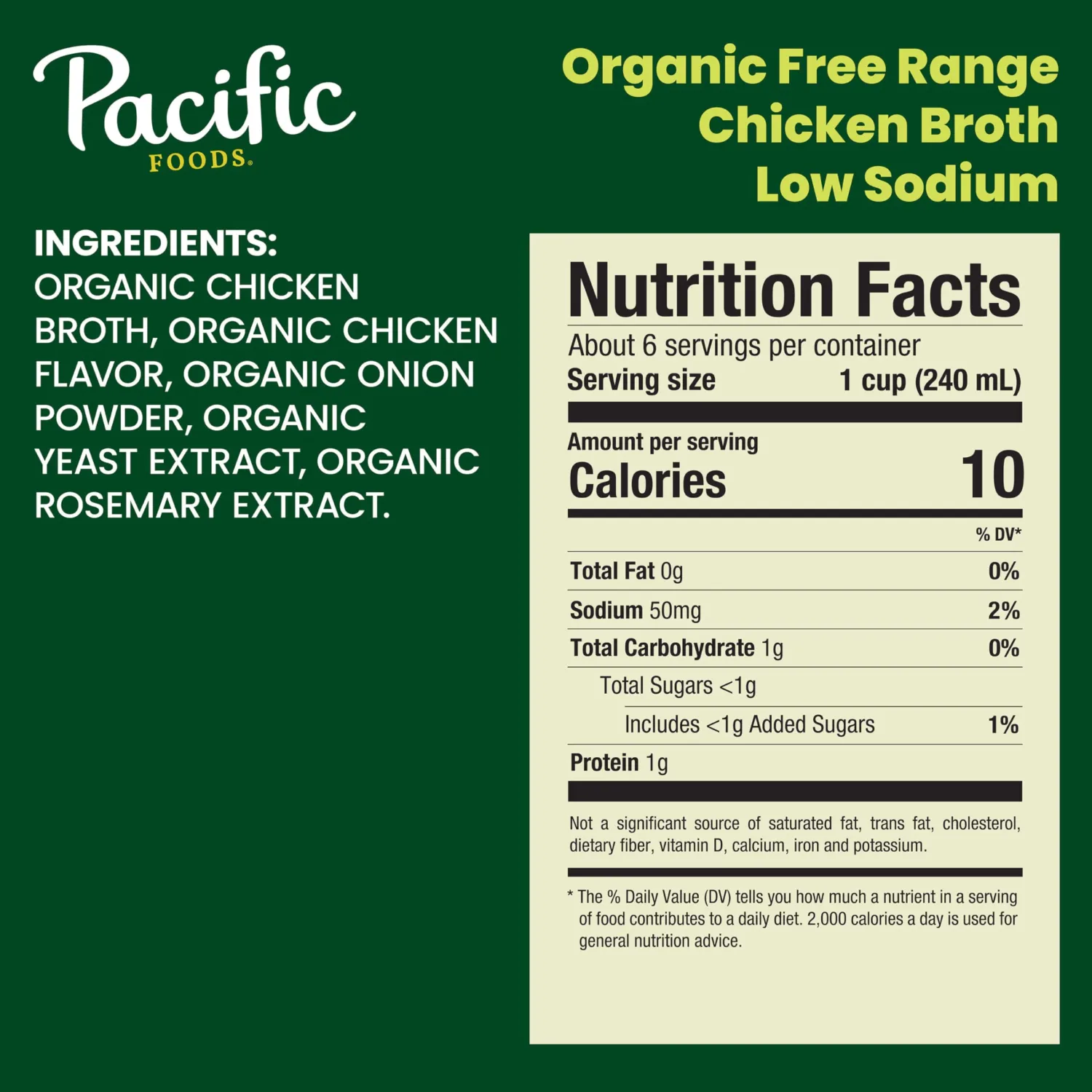 Pacific Foods Low Sodium Organic Free Range Chicken Broth, 48 oz Carton (Pack of 3)