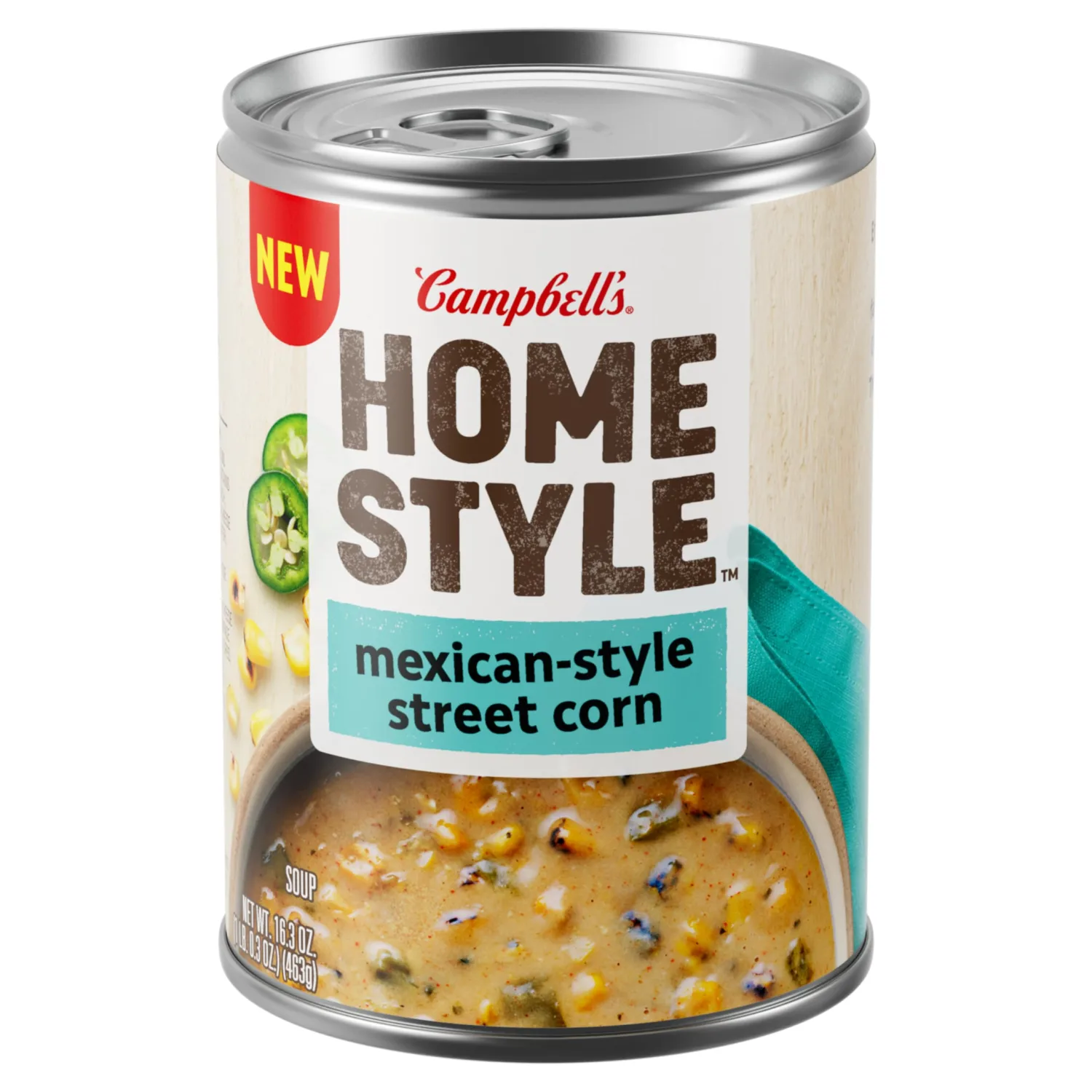 Campbell’s Homestyle Mexican Style Street Corn Soup, 16.3 oz Can