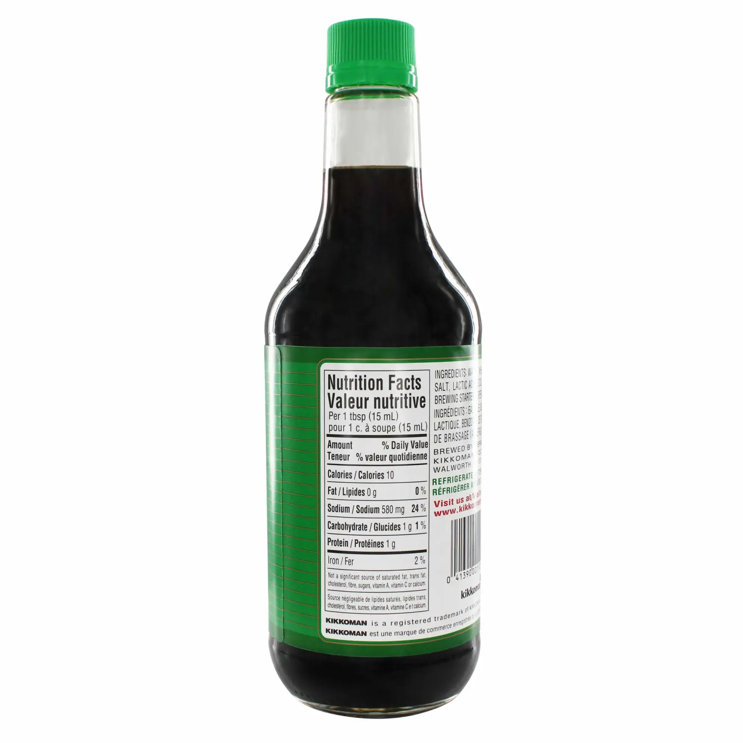 Kikkoman Lite Soy Sauce Low-Sodium, 20 fl oz