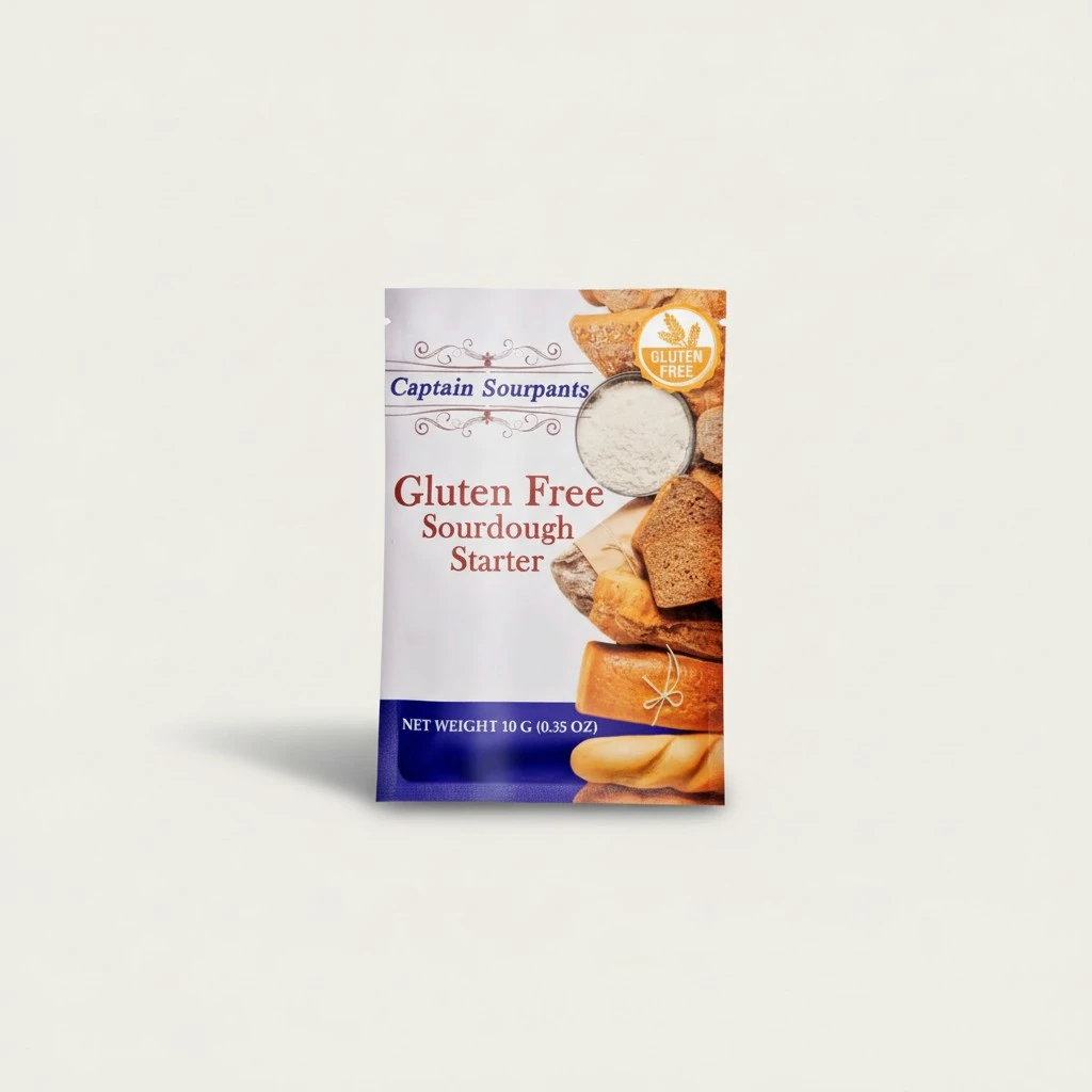 Gluten Free Sourdough Starter - 100+ Year Old Dehydrated Heirloom Style Sourdough Starter for Sourdough Bread, Pizza, Buns, Pancakes, Muffins | Easy to Use | Beginner Friendly