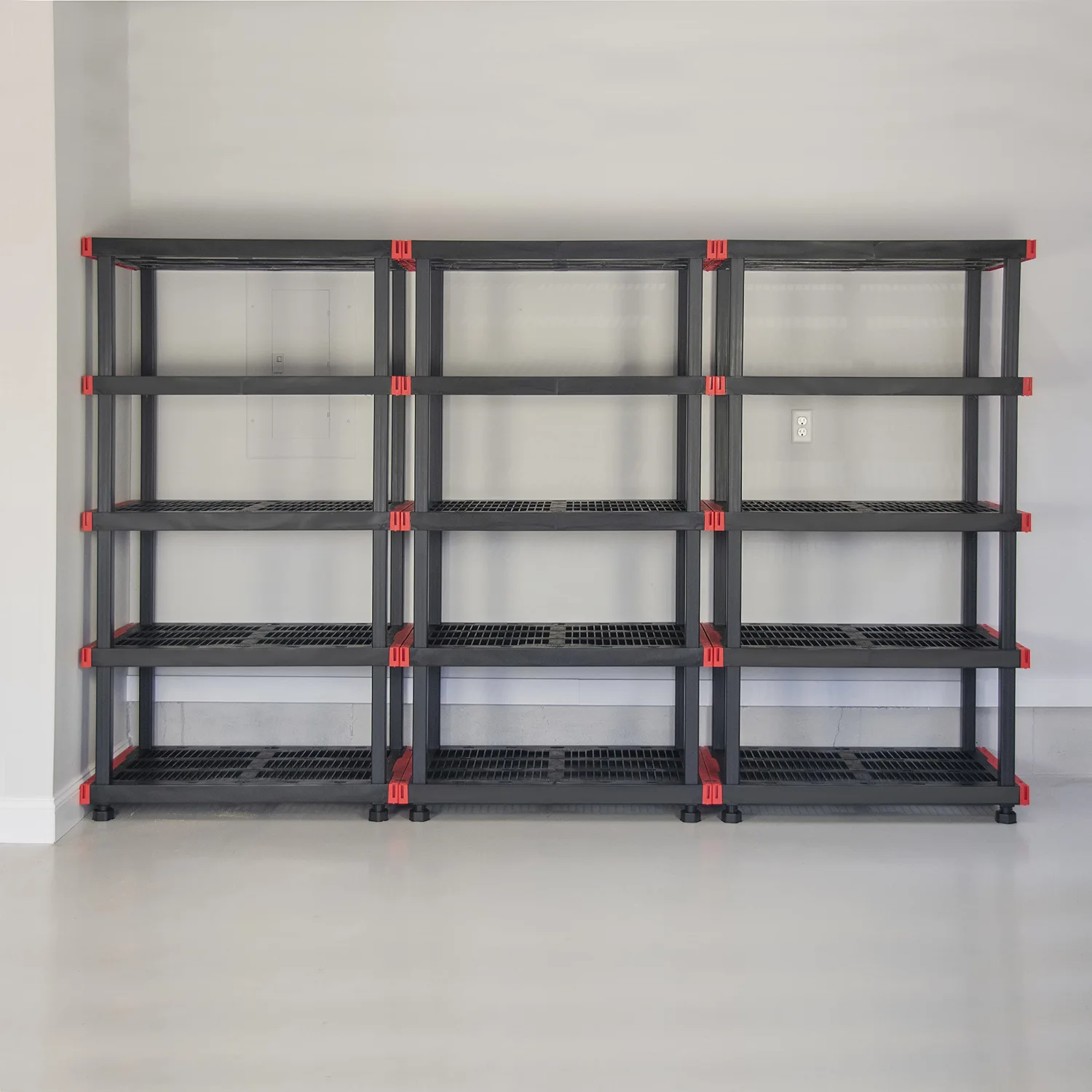 CX Craftsman, 5-Tier Highly Durable Storage Rack, 200lbs/shelf, (72.3”H x 40”W x 24”D), Interlocking Shelving Unit and Weather-Resistant Design, American Made Garage Shelf
