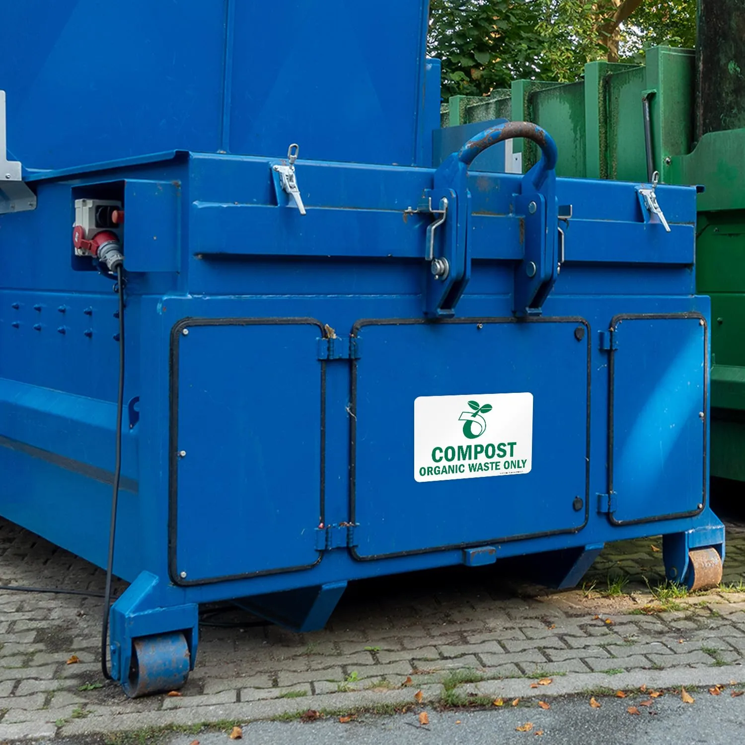 SmartSign - S-9071-EU-10 "Compost Organic Waste Only" Recycle Label | 7" x 10" Laminated Vinyl 7" x 10" Vinyl Label