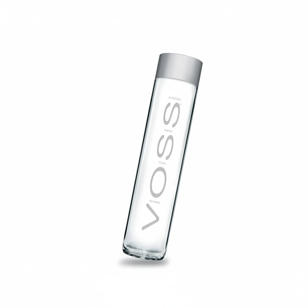 Voss Artesian Still water from Norway Naturally pure for a crisp, refreshing taste 375ml GLASS bottled water 12.7 Fl oz (Pack of 9)