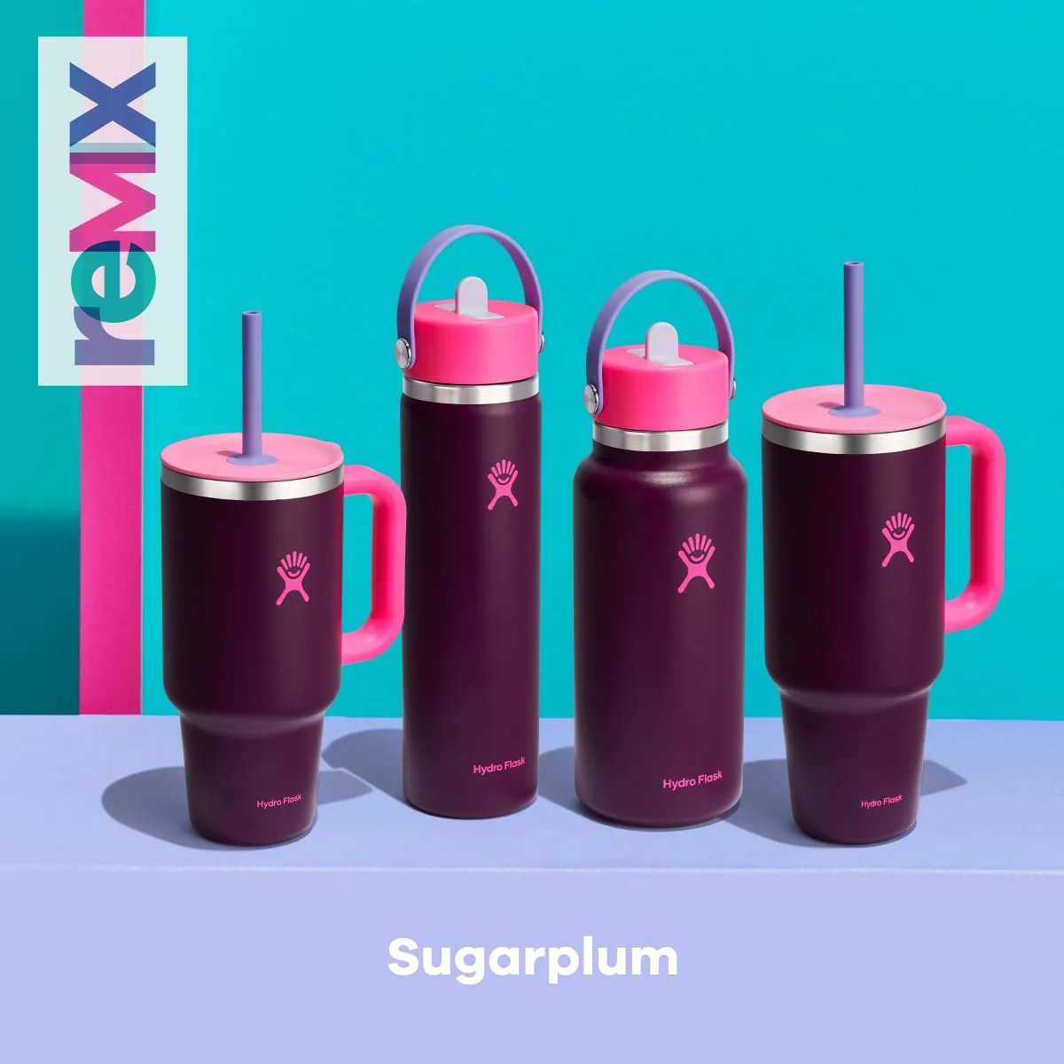 Hydro Flask 24 Oz Wide Flex Straw Cap Sugarplum