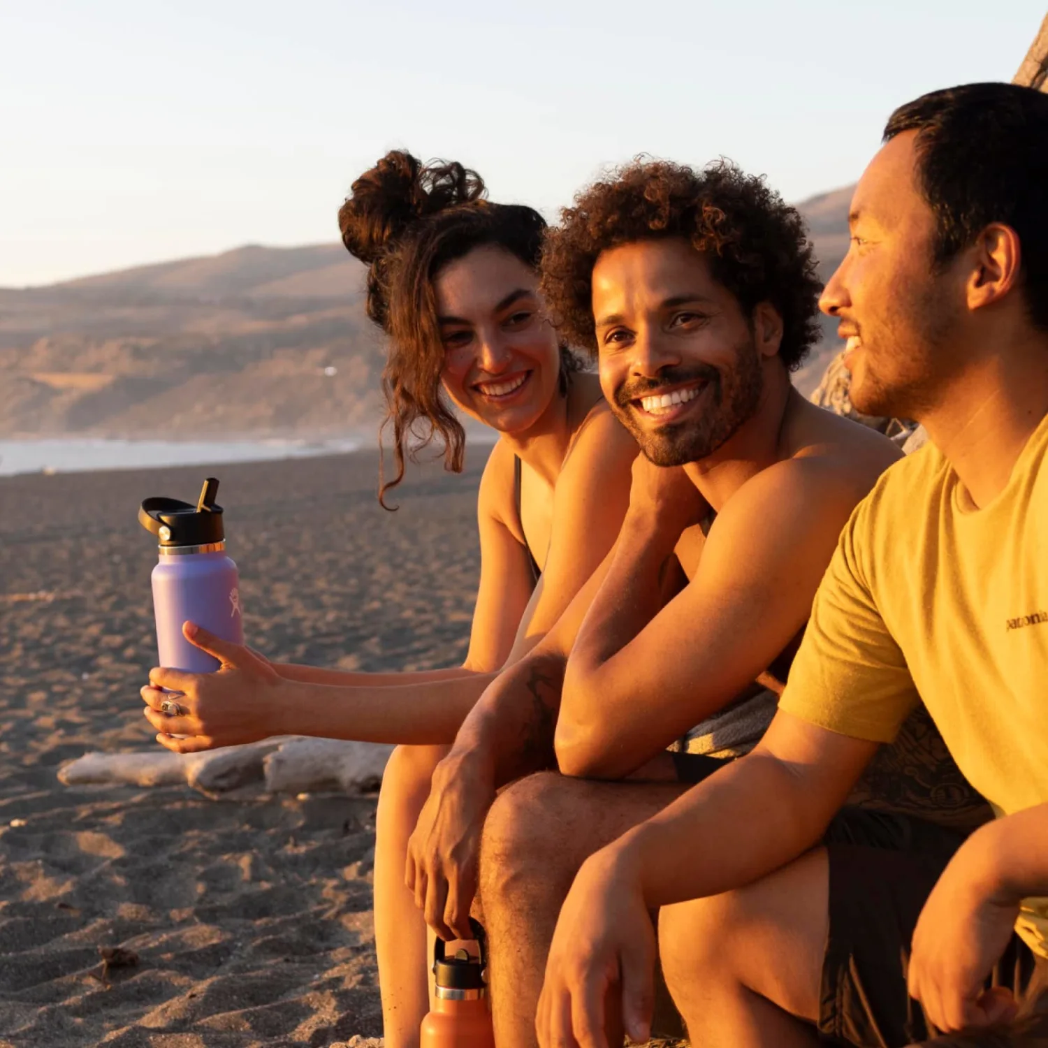 Hydro Flask Water Bottle - Insulated Stainless Steel - Wide Straw Lid, Non Spill, Leakproof in 24 Oz White