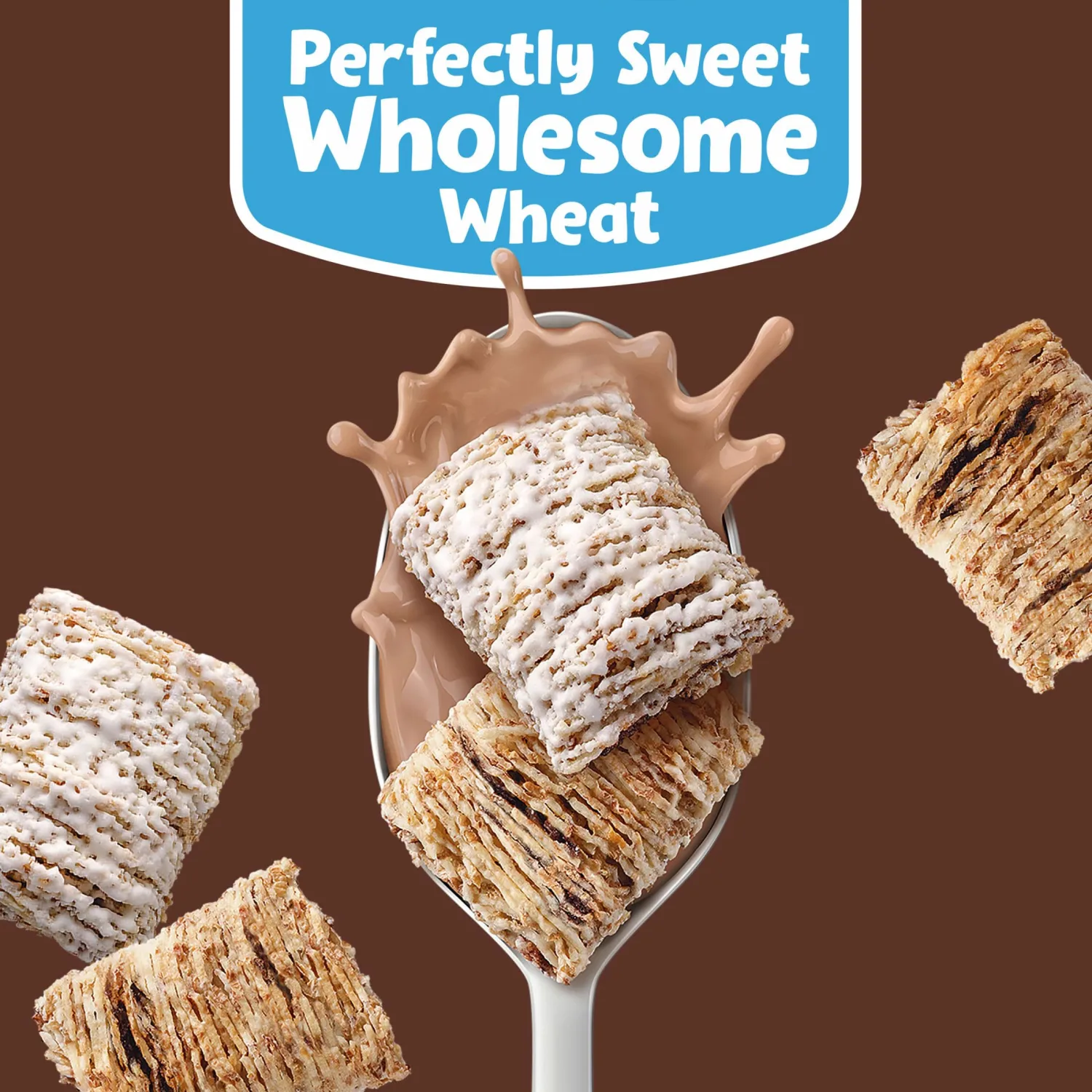 Kellogg's Frosted Mini-Wheats Breakfast Cereal, Kids Cereal, Family Breakfast, Cocoa, 13.3oz Box