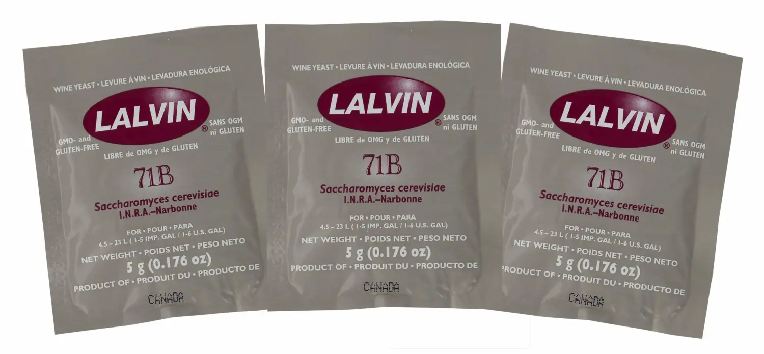 Lalvin 71B-1122 Yeast (Тhree Pаck)