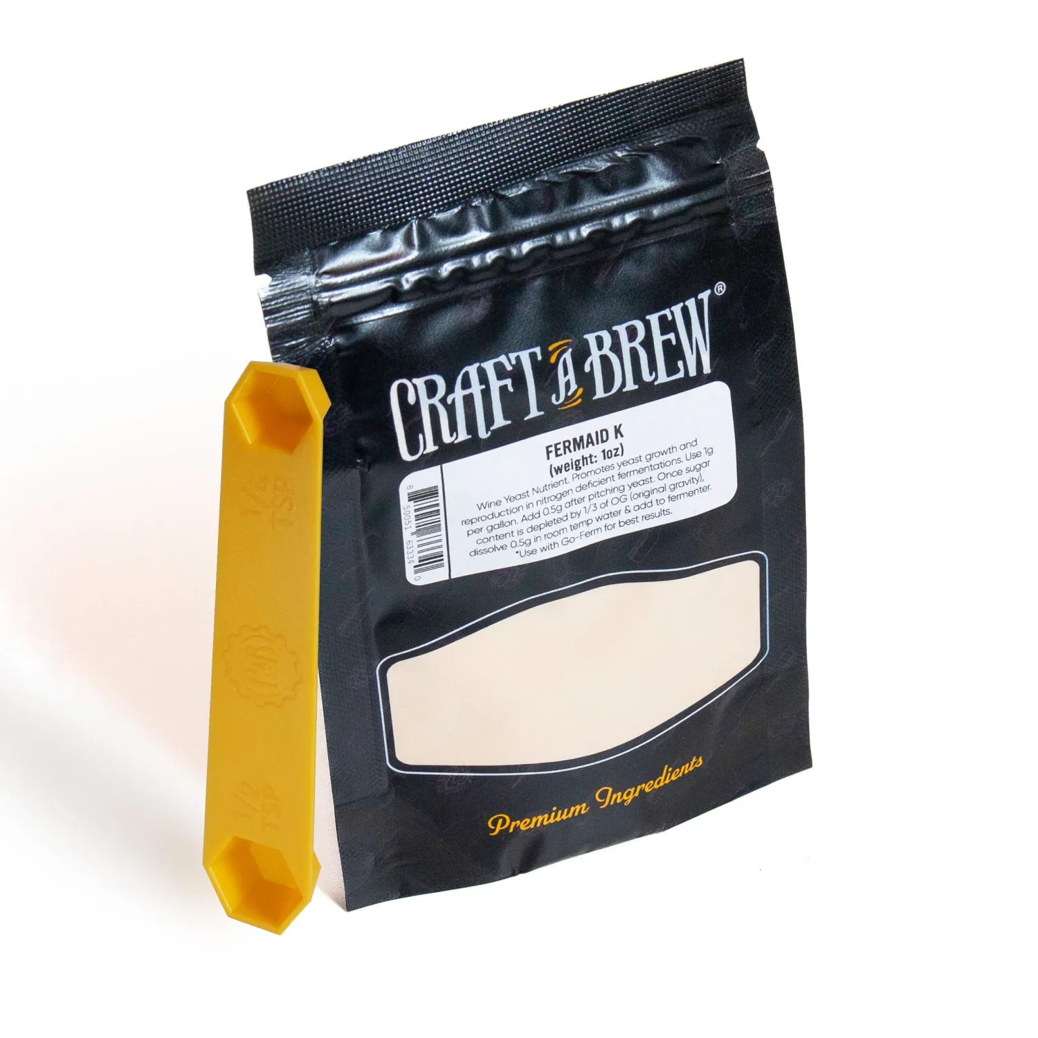 Craft A Brew - Fermaid K - For Wine & Beer Brewing - Blended Complex Yeast Nutrient - Promotes Yeast Growth & Reproduction - For Efficient Fermentation - 1 oz Package