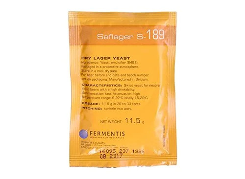 43145-MB Dry Yeast - Saflager S-189 (11.5 g) (Pack of 2)