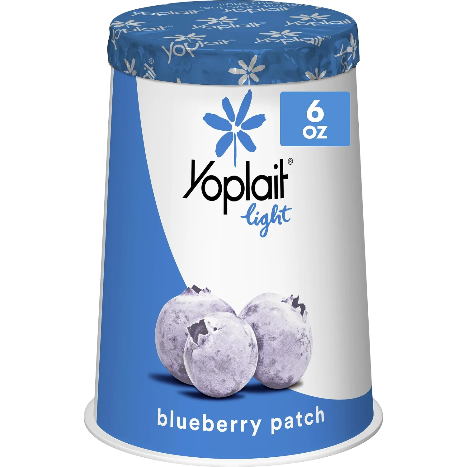 Yoplait Light Blueberry Patch Fat Free Yogurt Cup, Gluten Free Snack, 6 oz