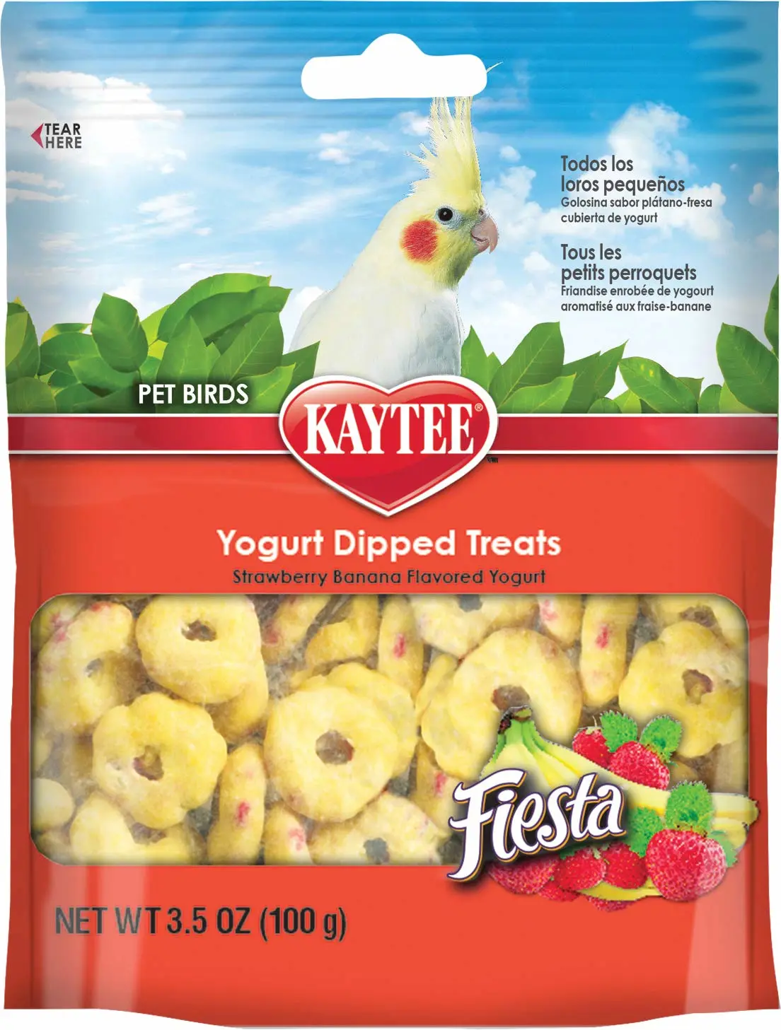 Kaytee Fiesta Yogurt Dipped Treats [Set of 2] Flavor: Strawbery/Banana